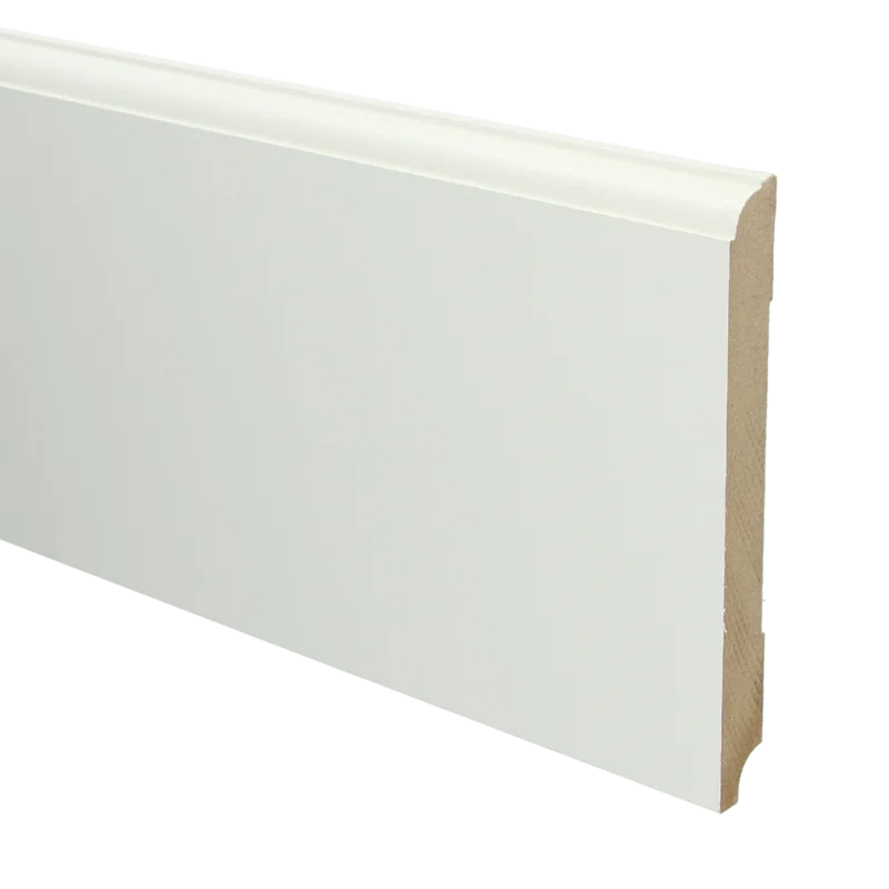 Nieuw MDF Eigentijdse Plint 150x15 RAL 9010 Zuiver Wit 16019
